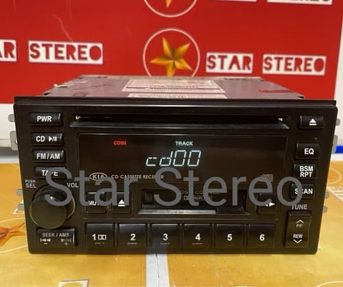 2002-2005 Kia Sedona CD Tape Player AM FM Radio Stereo P/N 1K5LC 66 860 KI111BU - Thumbnail 4