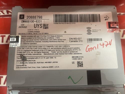 2010_2011 BUICK LACROSSE DASH NAVIGATION GPS CD Player HEAD UNIT OEM GM146U - Thumbnail 5