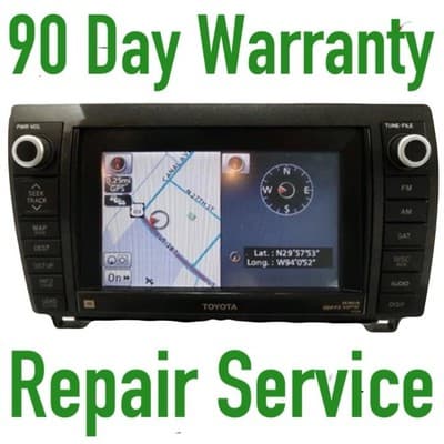 REPAIR SERVICE ONLY Toyota Tundra Sequoia Navigation GPS CD Player DVD Drive OEM - Image 1
