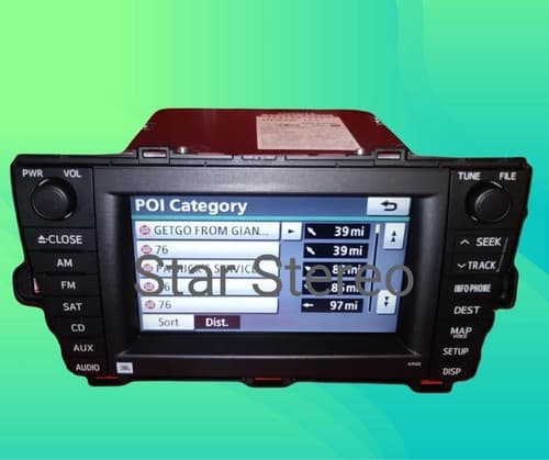 TOYOTA Prius Navigation GPS Radio 4 Disc MP3 CD Player E7022 LCD Display TO129R - Thumbnail 2