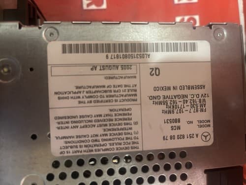 06-08 W251 MERCEDES-BENZ R-Class Navigation GPS Radio Screen CD DVD OEM ME108U - Thumbnail 8