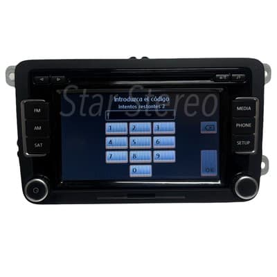 2010-2012 Jetta Passat Golf GTI EOS Beetle Bug Radio 6 CD Player 1K0 035 180 AF - Thumbnail 2