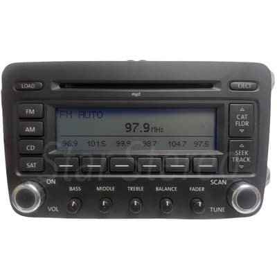2009-2017 Volkswagen Golf Jetta AMFM Radio 6 Disc MP3 3C8 035 180 A OEM VW142U - Thumbnail 2