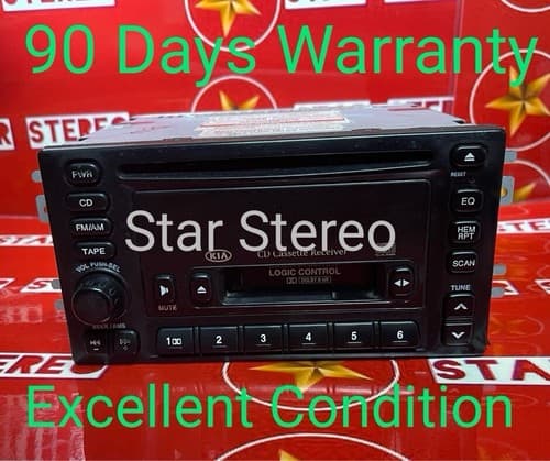 Kia 2002-2005 Sedona AM FM Radio Single CD Cassette Receiver 0K54Y66860B KI147U - Thumbnail 4