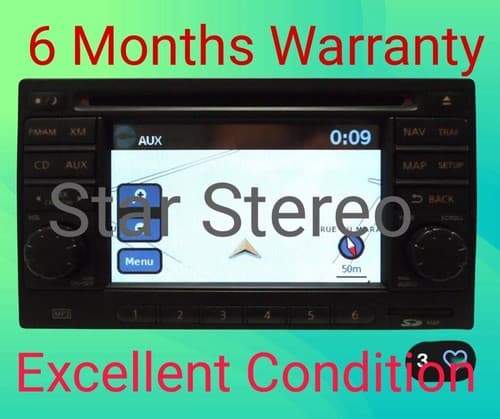 NISSAN Stereo NAVI GPS AM FM XM Radio LCD Display Screen Monitor MP3 CD NI215U - Image 1