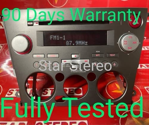 2007-2009 Subaru Legacy AM FM CD Radio Face Code P-204UN 86201AG69A SU124AU