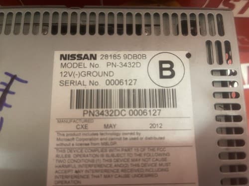 2013 2014 Nissan Maxima Radio OEM 6 Disc Cd Player AUX 28185 9DB0B NI205U - Thumbnail 5