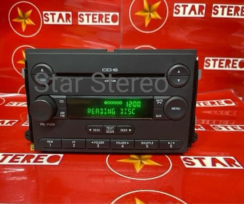 06 Ford Fusion Mercury Milan AM FM 6 CD Radio w Bluetooth 6E5T-18C815-AH FO119U - Thumbnail 2