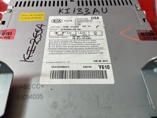 2014 - 2017 Kia Forte OEM UVO Cd. Touch Screen AM FM SAT Radio Receiver KI133AU - Thumbnail 5