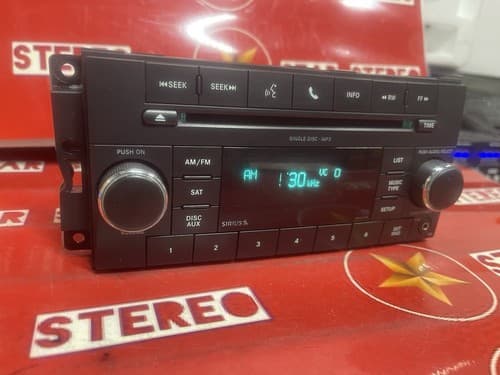 DODGE Dakota RAM Caliber JEEP Wrangler Radio RES CD Player Sirius AUX MP3 CH106U - Thumbnail 4