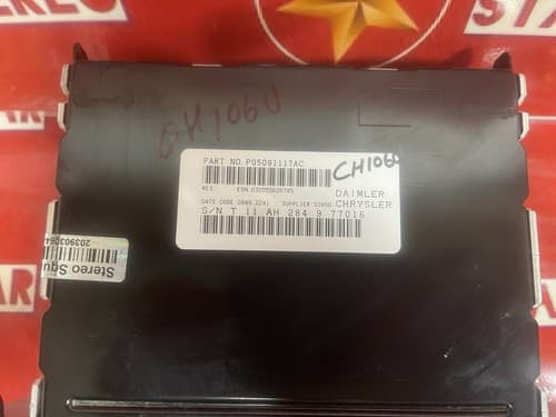 DODGE Dakota RAM Caliber JEEP Wrangler Radio RES CD Player Sirius AUX MP3 CH106U - Thumbnail 6