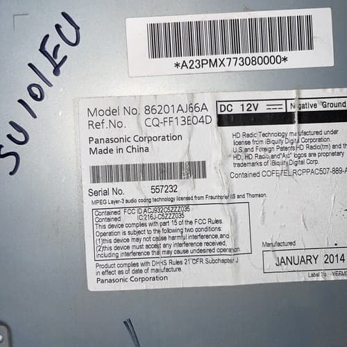 Subaru Legacy Outback Radio HD Satellite AUX Cd Player MP3 WMA PE669U1 SU101EU - Thumbnail 7