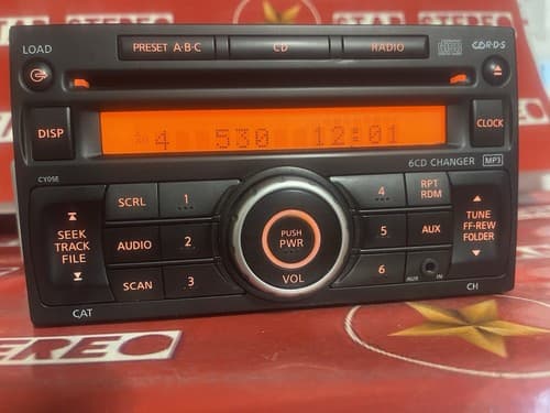 2011 NISSAN VERSA radio receiver AM-FM-6CD AUX 28185 ZW81D CY05E NI205U - Thumbnail 2