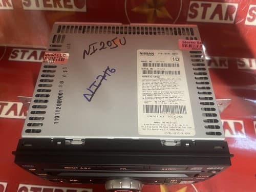 2011 NISSAN VERSA radio receiver AM-FM-6CD AUX 28185 ZW81D CY05E NI205U - Thumbnail 5