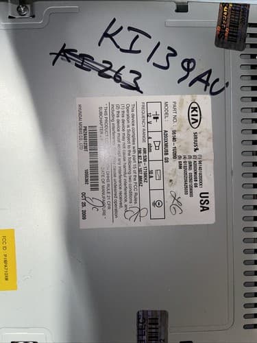 2011 2012 2013 Kia Sorento Radio Stereo Receiver Player 96140-1U201CA KI139AU - Thumbnail 4