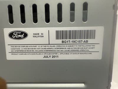 2011-2012 Ford Taurus Radio AM FM Receiver MP3 CD Player BG1T-19C157-AB FO373AU - Thumbnail 5