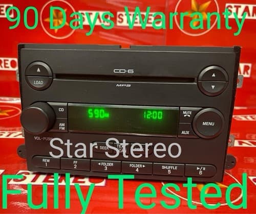 2007 Ford Fusion Sound System AM/FM MP3 CD Player Radio 7E5T-18C815-AB FO122U - Image 1