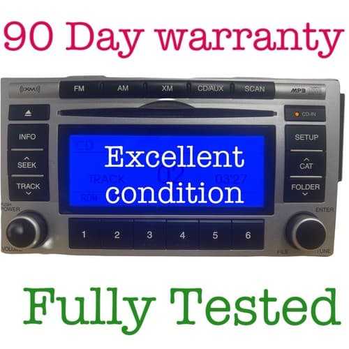 HYUNDAI SANTA FE CD Player Radio MP3 Model A200 CMLXM OEM 96180-0W000 HY221U - Image 1