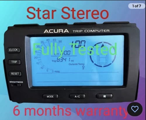 04 05 06 ACURA MDX Trip Computer Display Screen A/C Clock 78200-S3V-A220 AC111AU - Image 1