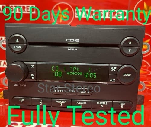 2005 2006 2007 Ford Five Hundred Mercury Montego Radio MP3 6 Disc CD Player - Image 1