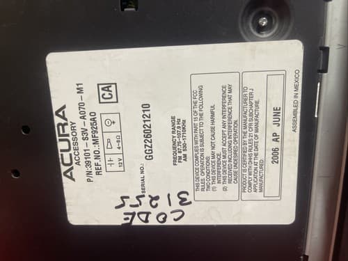 05 06 ACURA MDX Radio Stereo Receiver CD Player XM 39101-S3V-A070 OEM AC107BU - Thumbnail 5
