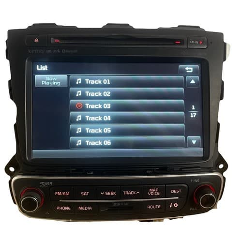 2014 2015 Kia Sorento OEM Infinity Navigation CD MP3 Sirius Bluetooth radio - Thumbnail 4