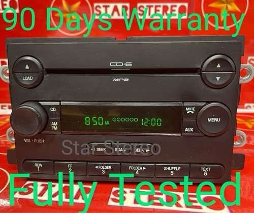 Radio Unit Am/fm Radio 6 Disc Cd Ford F-250 Super Duty 6F9T-18C815-BC FO103U - Image 1