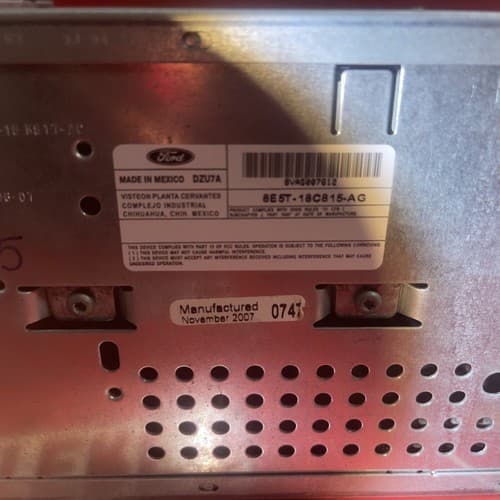 2006-2009 Ford Fusion Mercury AM FM 6 Disc mp3 CD Radio 8E5T-18C815-AG FO107U - Thumbnail 4