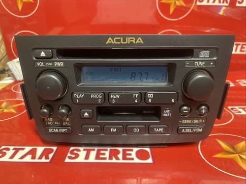 01 02 03 04 Acura MDX AM FM cassette CD receiver OEM 39101-S3V-A050-M1 AC112U - Thumbnail 3