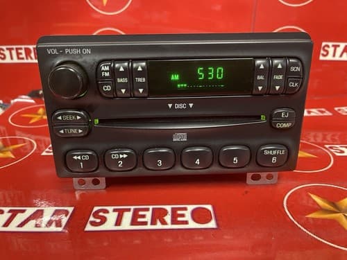 2002-2005 Ford Explorer XLT XLS Single CD AM FM 4L2T-18C815-EA OEM FO137U - Thumbnail 3