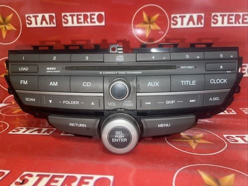 2010-2012 Honda Accord AM FM Radio 6 CD MP3 Player 39100-TA0-A311-M1 3BAB HO142U - Thumbnail 2