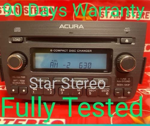 05 06 ACURA MDX Navigation System Radio 6 CD Player 39100-S3V-A250 AC105DU - Thumbnail 2