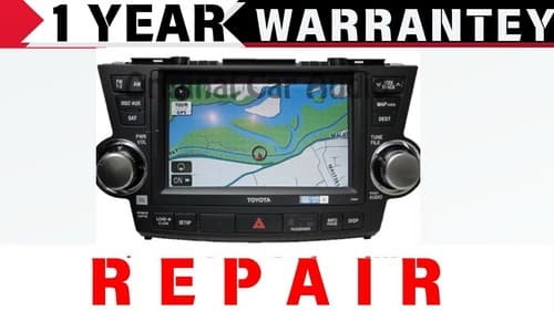 REPAIR YOUR 2008 - 2013 Toyota Highlander OEM Navigation GPS Screen Repair ONLY - Thumbnail 2