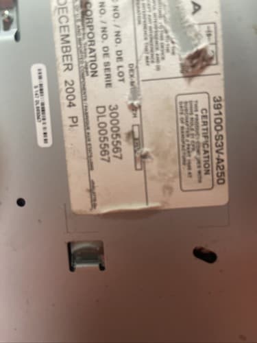 05 06 ACURA MDX Navigation System Radio 6 CD Player 39100-S3V-A250 AC105DU - Thumbnail 6