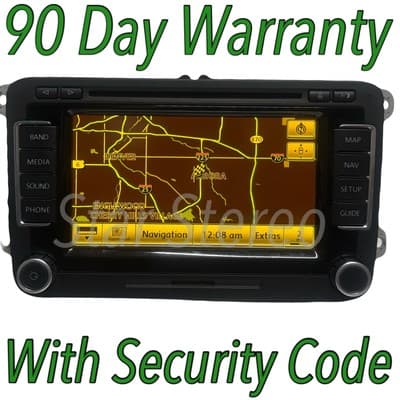 VW Volkswagen Navigation GPS Touch screen radio CD RNS-510 OEM 3C0035684C VW146 - Image 1