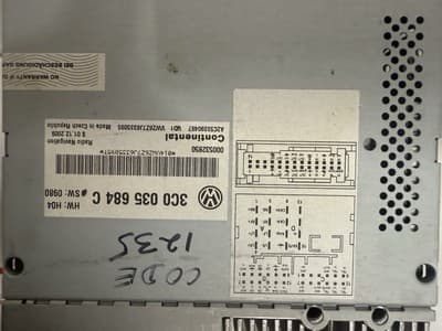 VW Volkswagen Navigation GPS Touch screen radio CD RNS-510 OEM 3C0035684C VW146 - Thumbnail 5