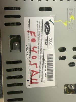 2013 - 2016 Ford Escape OEM Factory CD Player AM FM MP3 Radio Recevicer Block - Thumbnail 5