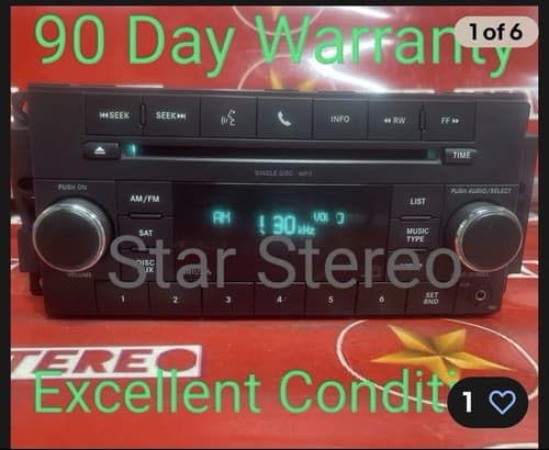 2009-2010-2011 Dodge Truck Ram 1500 2500 AM FM CD Radio Receiver RES OEM CH118U - Thumbnail 2