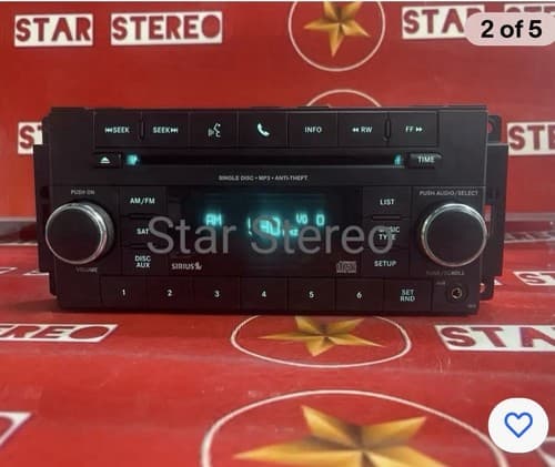 2007-2011 JEEP DODGE CHRYSLER Radio MP3 CD Player Sirius RES OEM P05091117AC - Thumbnail 2