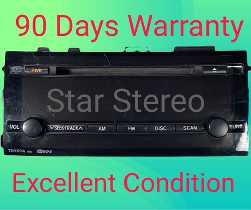 2006-09 Toyota Prius AM FM Radio CD WMA mp3 Player 51824 Part Number 86120-47200 - Image 1