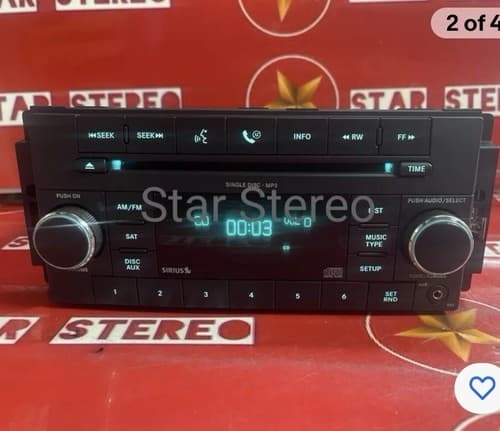 2007-2011 JEEP DODGE CHRYSLER Radio MP3 CD Player Sirius RES OEM P05091117AC - Thumbnail 4