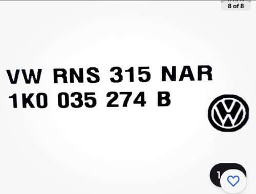 VW VOLKSWAGEN Bug RNS-315 Navigation GPS SAT Radio AUX CD Player OEM 1K0035274F - Thumbnail 11