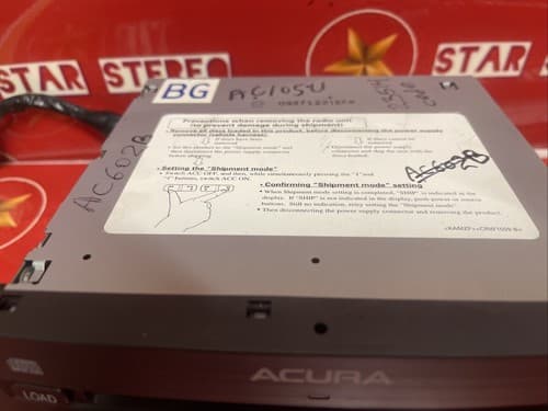 05 06 ACURA MDX Navigation GPS System Radio 6 CD Player 39100-S3V-A250 AC105U - Thumbnail 3