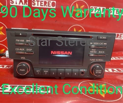 2013 - 2014 Nissan Sentra OEM CD AM FM SAT Radio Receiver Aux 28185 3RA2B NI196U - Image 1