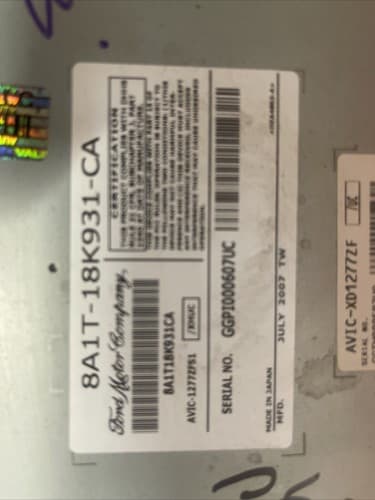 2008-2010 LINCOLN MKX NAVIGATION RADIO 6 CD PLAYER 8A1T-18K931-CA OEM FO259U - Thumbnail 6