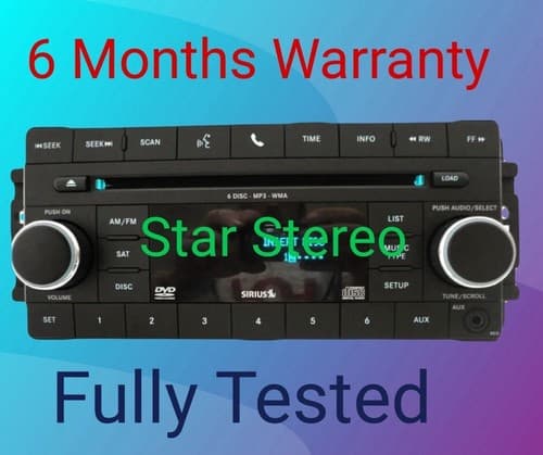 2007 - 2011 Jeep Dodge Chrysler RAM RES Radio UConnect CD Player AUX CH102AU - Thumbnail 2