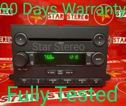 7E5T18C869AD FORD AM/FM CD 7E5T-18C869-AD FUSION ZEPHYR 7E5T1-8C869-AD FO168U - Image 1