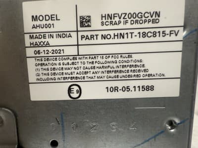 2018-2022 Ford EcoSport Am Fm CD Audio Player Radio HN1T-18C815-FV OEM FO363U - Thumbnail 5