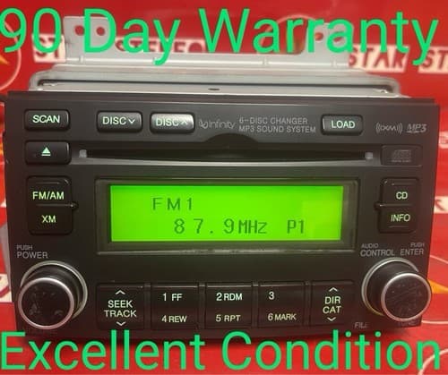 2007-08 Hyundai Azera AM FM Radio 6-Disc CD MP3 Player OEM 96190-3L150WK HY217U - Image 1