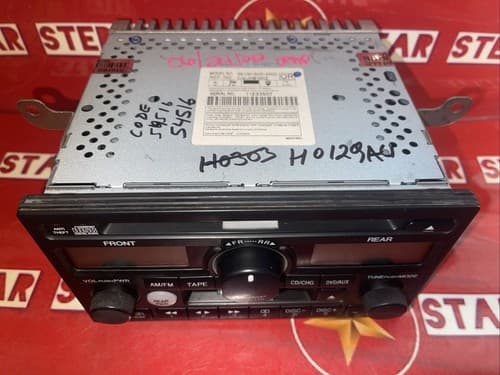 2002-2004 Honda Odyssey AM FM CD Cassette Player OEM 39100-S0X-A500 HO129AU - Thumbnail 3